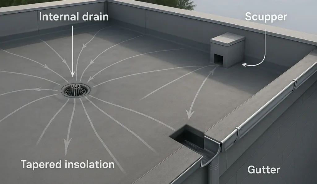 Flat Roof Drainage