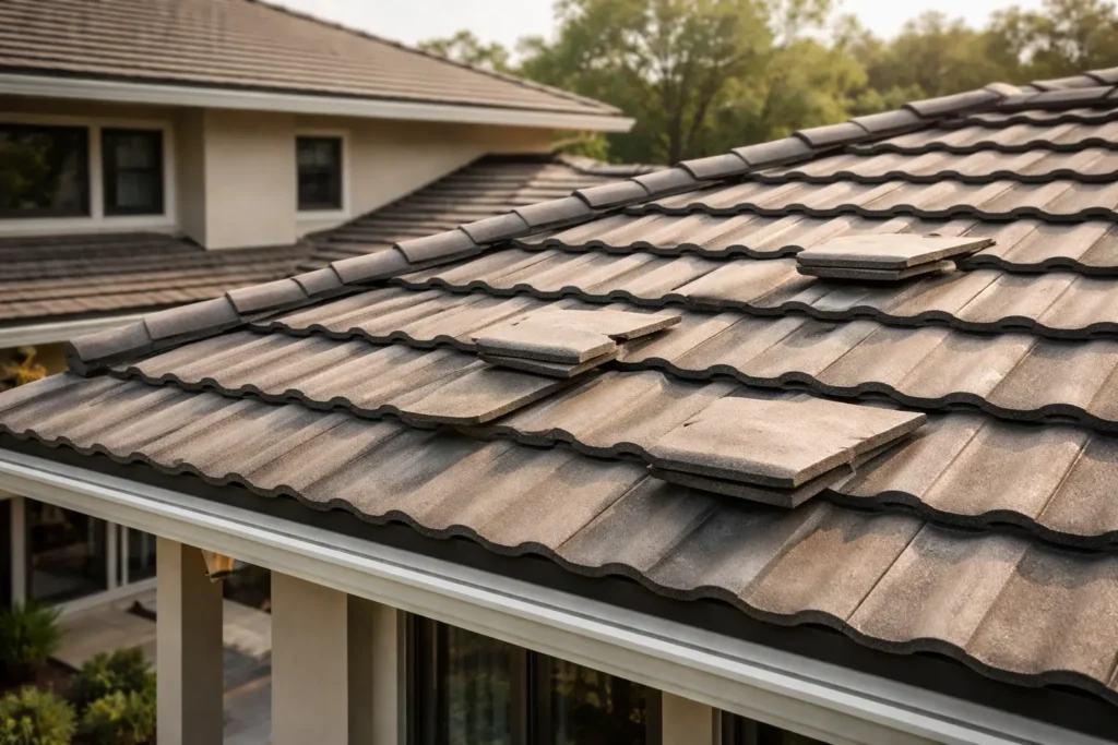 Slipping Tile Roofs